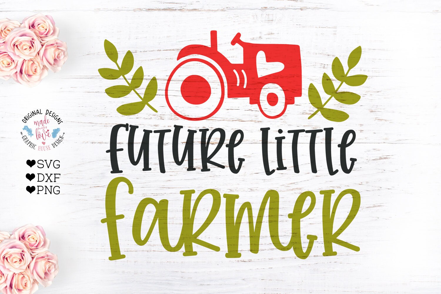 Future Little Farmer Cut File in SVG DXF and PNG Farm svg Etsy