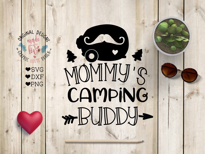 Download Mommy's camping Buddy Cut File SVG DXF PNG Mother son | Etsy