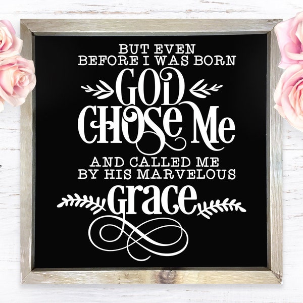 God Chose Me Svg - Etsy