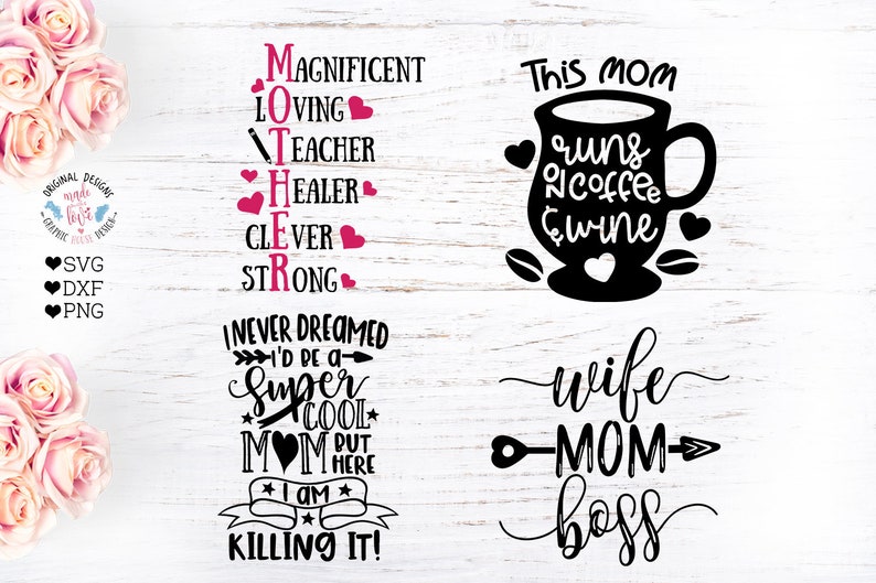Download Mom svg Mother svg Mom t-shirts svg Mom Cut Files bundle ...