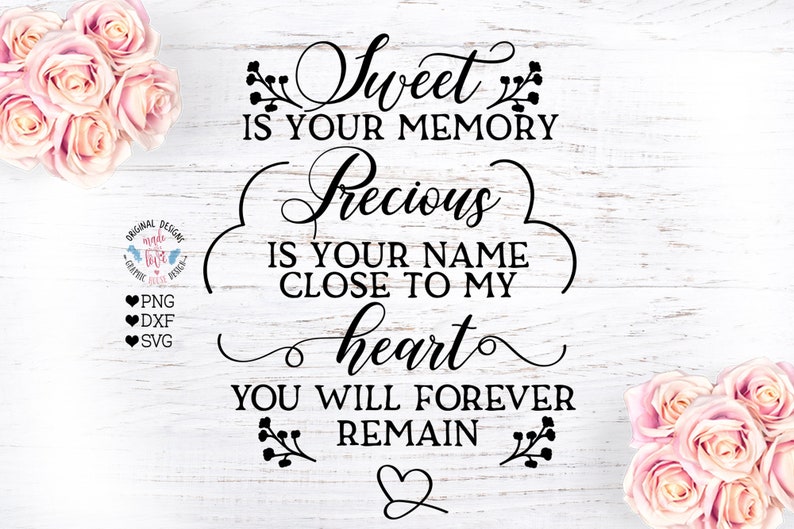 Memorial Svg File Loving Memory Svg Grief Svg Baby Loss Svg Memorial Day Svg Sweet Is Your Memory Svg In Sweet Memory Svg Clip Art Art Collectibles Jewellerymilad Com