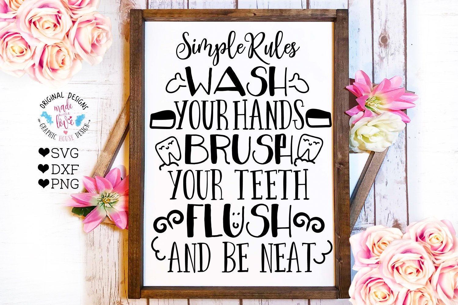 Download Bathroom SVG Bathroom cut file Bathroom rules printable | Etsy