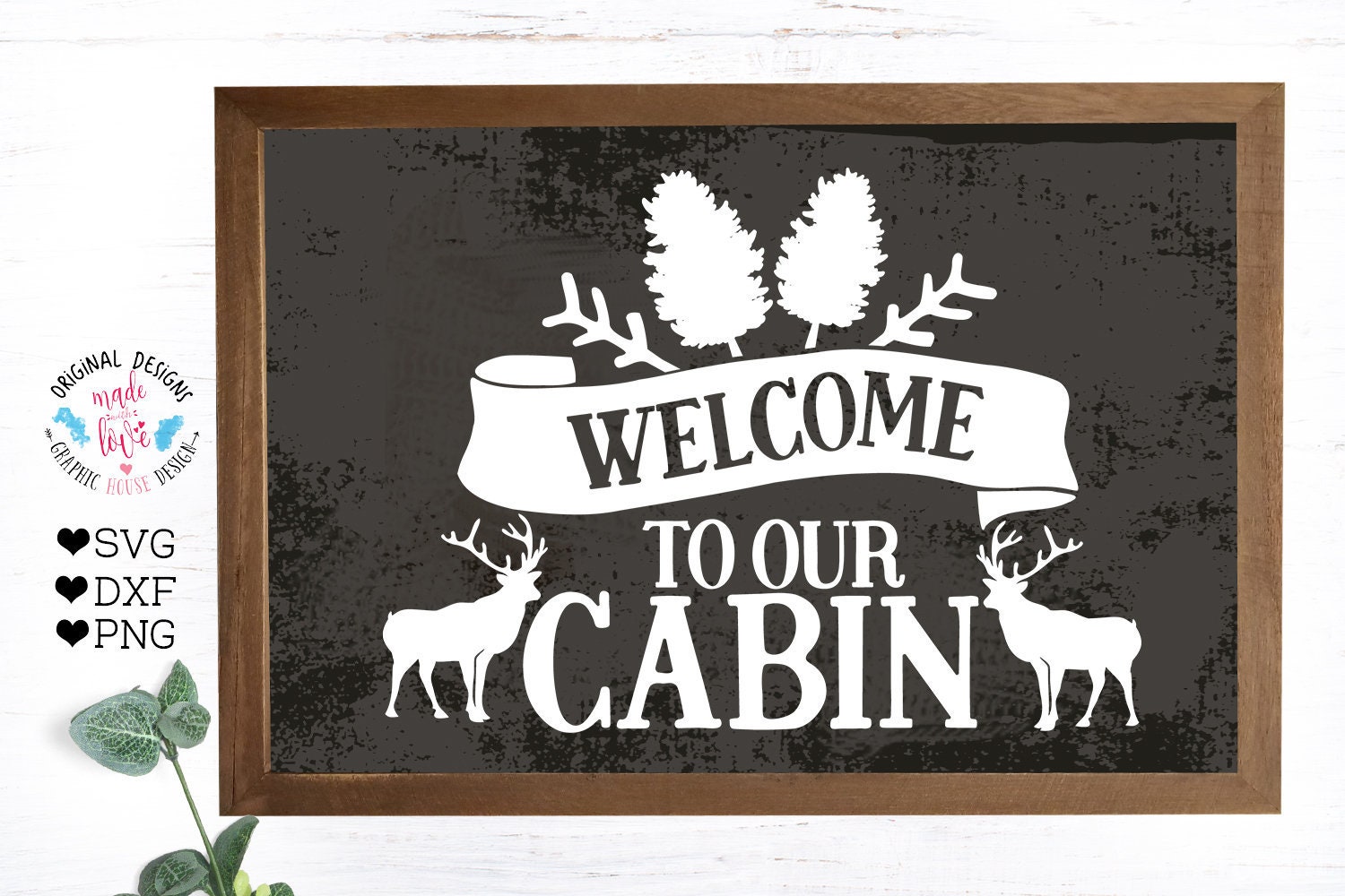 Welcome To Our Cabin Cut File in SVG DXF PNG cabin svg | Etsy