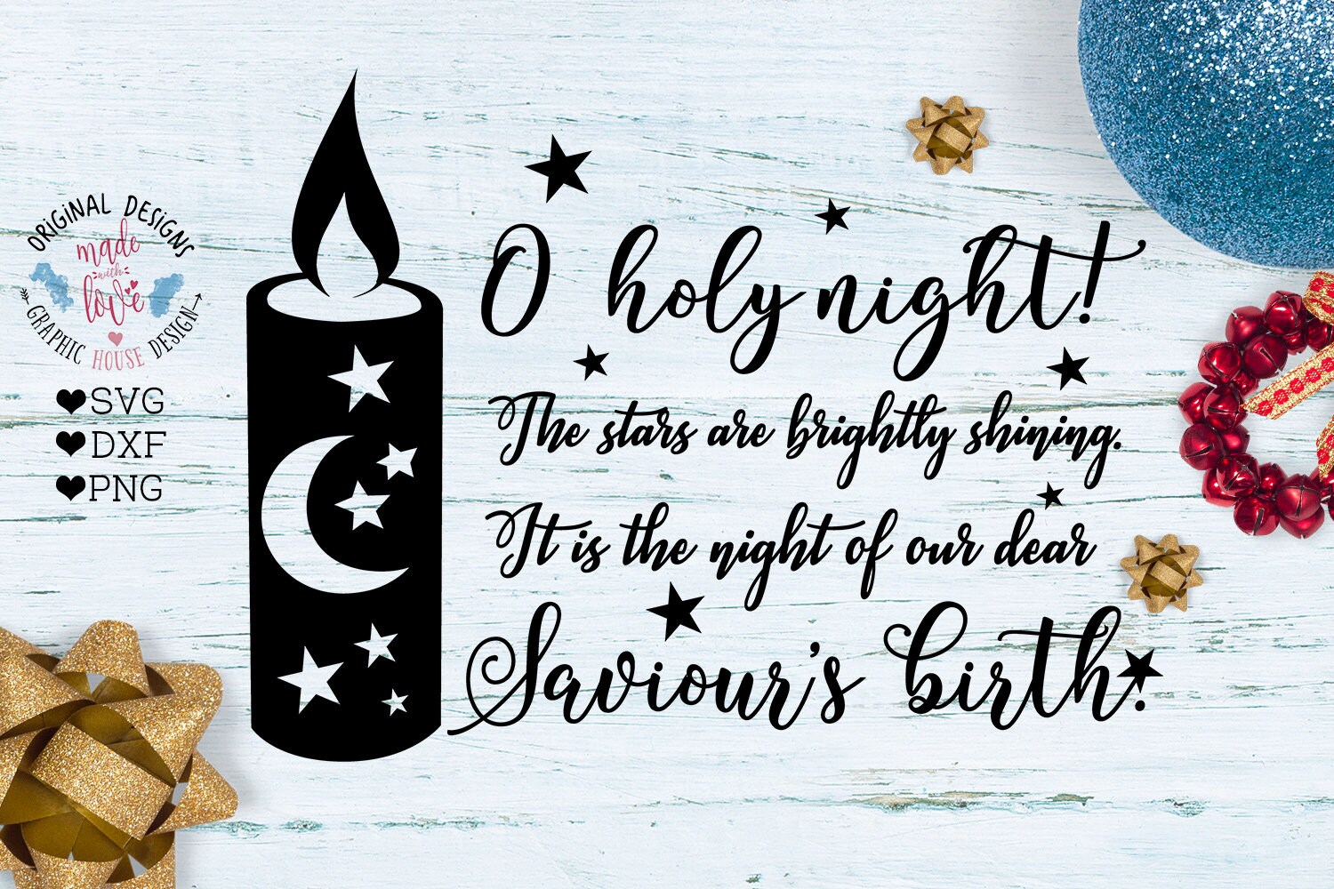 Download Christmas svg Christmas Carol svg Holy night svg Jesus | Etsy