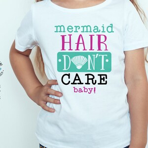 fichier coupé cheveux sirène, cheveux de sirène svg, svg d'été, svg de plage, svg d'été, svg t-shirt bébé, citations de sirène, citations de cheveux,