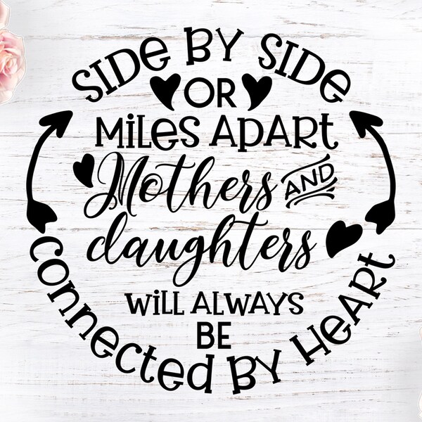 Side By Side Or Miles Apart Family Will Be Always Be Connected By Heart