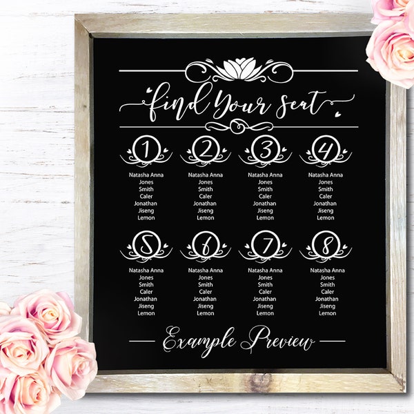 wedding svg, Find Your Seat Wedding Table Numbers in SVG, DXF and EPS, Seating Chart svg, Wedding Cut File, Table Numbers Svg, Table Chart