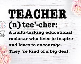 Teacher svg, Teacher Definition svg, Teacher Cut File, Teaching svg, teacher's appreciation svg, teacher cut file, teacher clipart