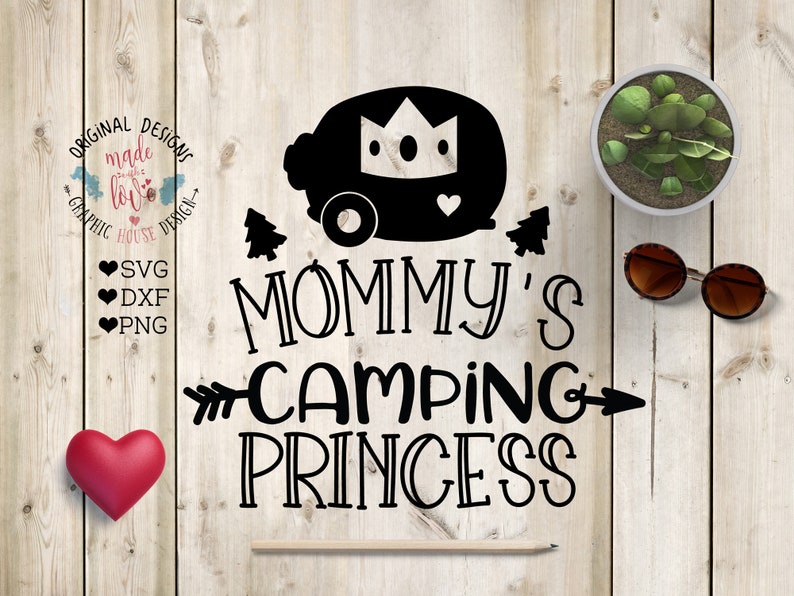 Download Mommy's camping Princess Cut File SVG DXF PNG Mother | Etsy