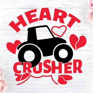 Herzzerkleinerer svg, Valentinstag Monstertruck svg, Jungen Valentinstag svg, Valentinstag svg, Jungen svg, Valentine junge svg, lustige Valentines svg