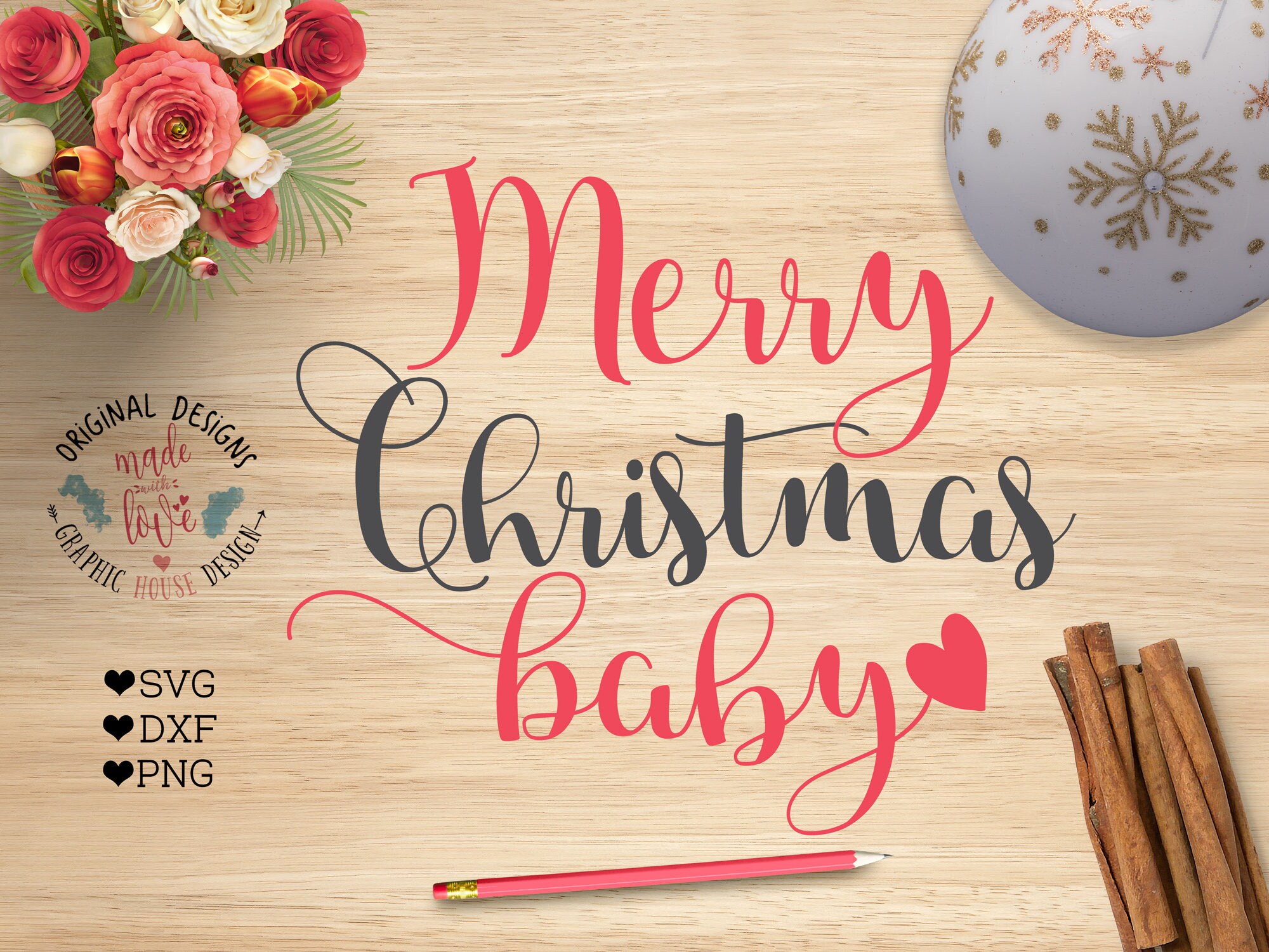 Christmas Svg Merry Christmas Baby Svg Merry Christmas Decal - Etsy