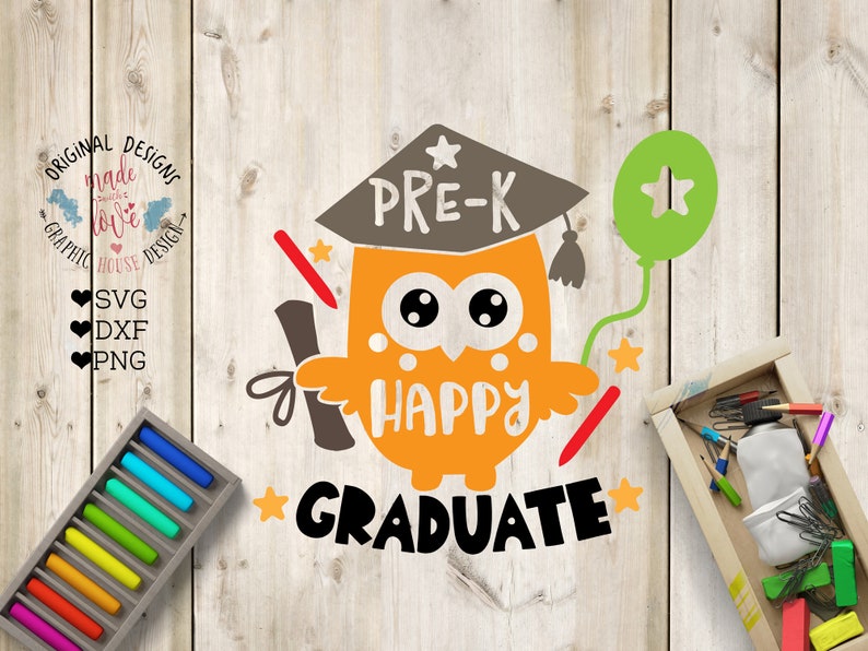 Download Preschool Graduation svg Pre-K Happy Graduate Cut File in ...