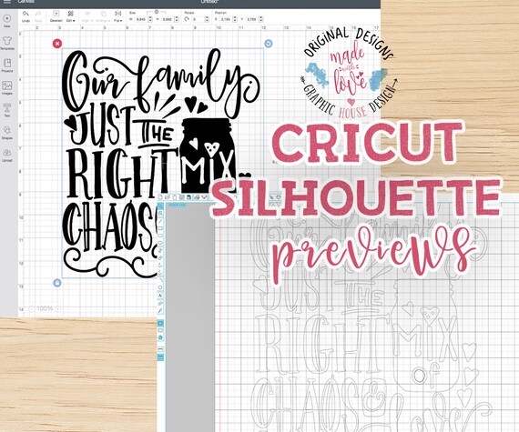 Our Family Just The Right Mix Of Chaos And Love Cut File In Etsy