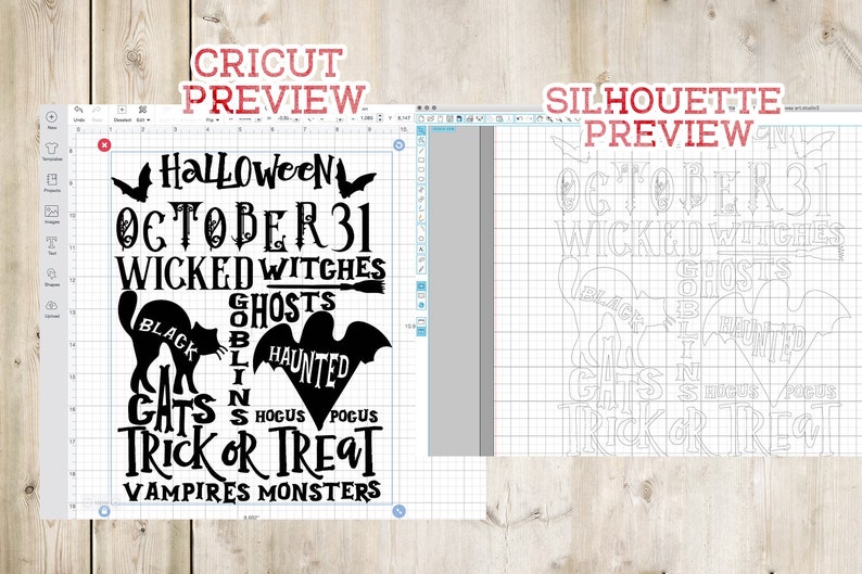 Download Halloween SVG Halloween Subway Art in SVG DXF png 31 | Etsy