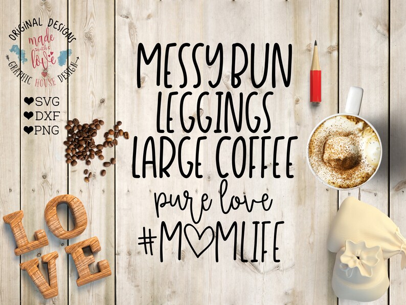 Download Mothers day svg Momlife svg file mumlife svg Messy Bun | Etsy