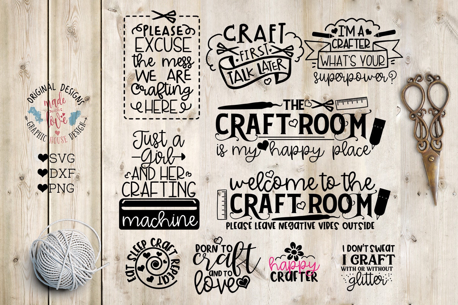 Download Craft Bundle in SVG DXF SVG Craft svg crafting craft | Etsy