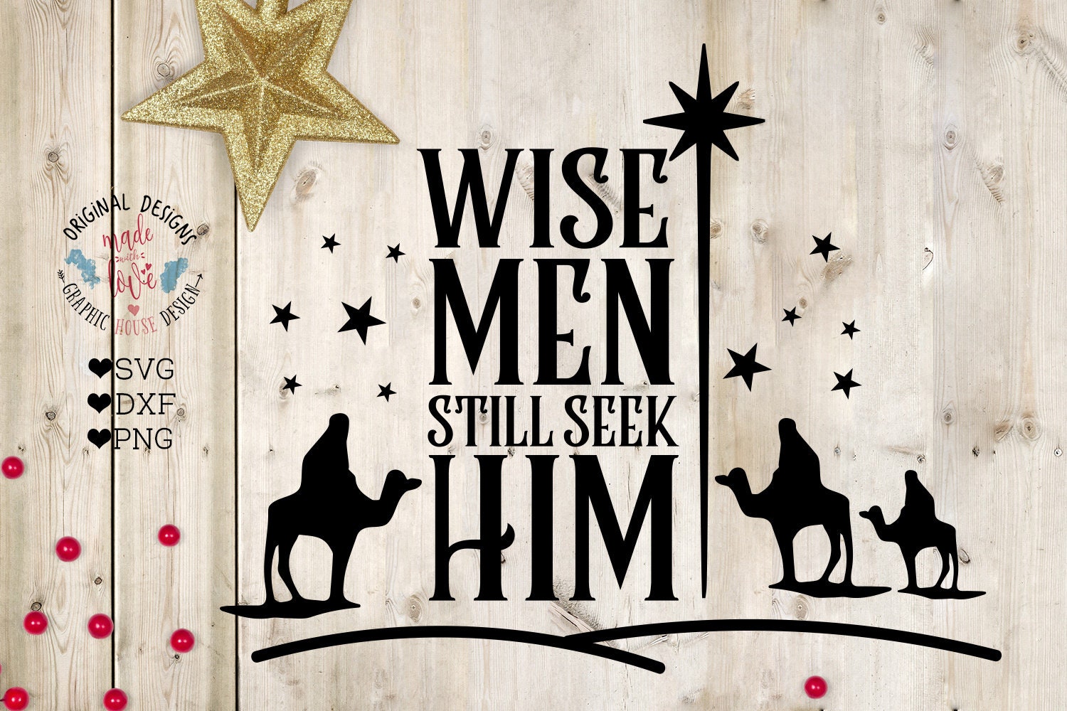 Christmas Stencil O Holy Night Wise Men Seek Him Jesus Bethlehem Star DIY  Signs