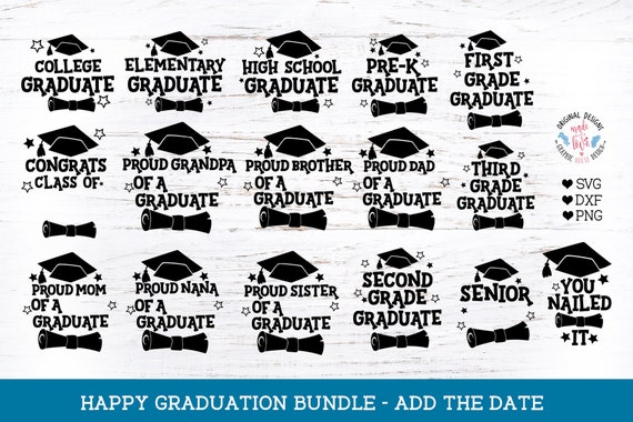 Download Graduation Bundle Graduation Cut Files Bundle Graduate Svg Etsy