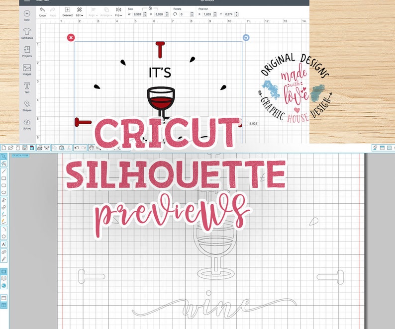 It's Wine O'clock Cut File and Printable in SVG DXF - Etsy