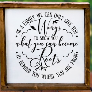 Family svg, Graduation svg, Wings and Roots svg, Wings svg, Roots svg, Wings to Show you what you can become, Roots to remind you, College