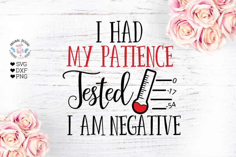 Download I had my patience tested I am negative Mom svg Mom life | Etsy