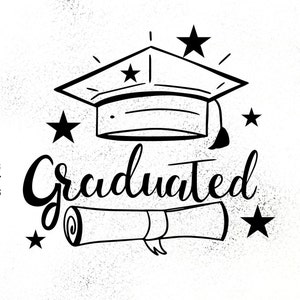 Laureato, Laurea in formato SVG, File di taglio laureato, File in formato SVG di laurea, Laureato nel 2023, Nappa in formato SVG, Diploma in formato SVG