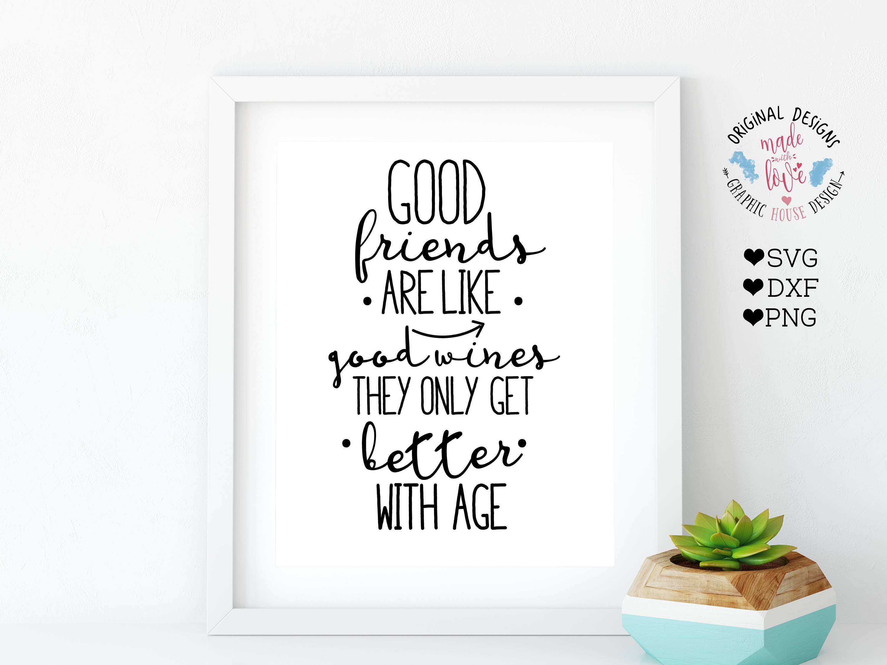 Download Friends Svg Wine Svg Good Friends Svg Friendship Svg Etsy