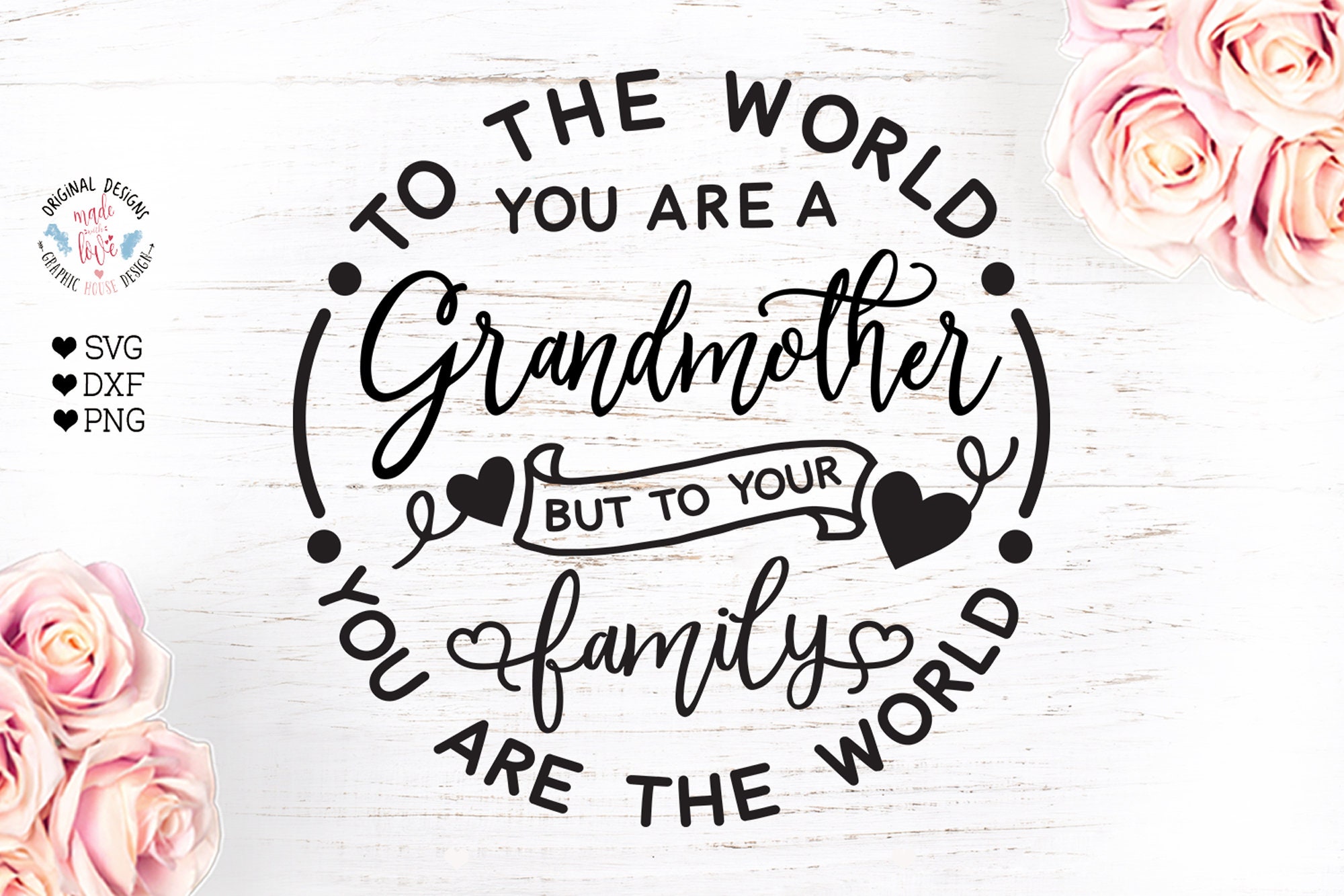 Grandmother Svg Grandmother Cut File Family Svg to the - Etsy Canada