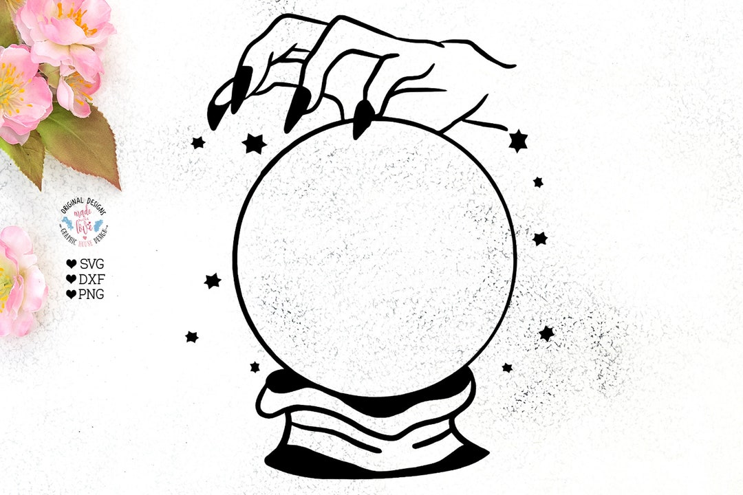 Magic Crystal Ball Svg Crystal Ball Svg Magic Ball Svg Etsy