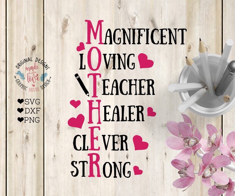 Download Dxf Mother Acronym Cut File Cricut Png Mother Acronym Svg Mother Svg Mother Cut File Silhouette Cameo Mother S Day Cut File In Svg Clip Art Art Collectibles Kromasol Com