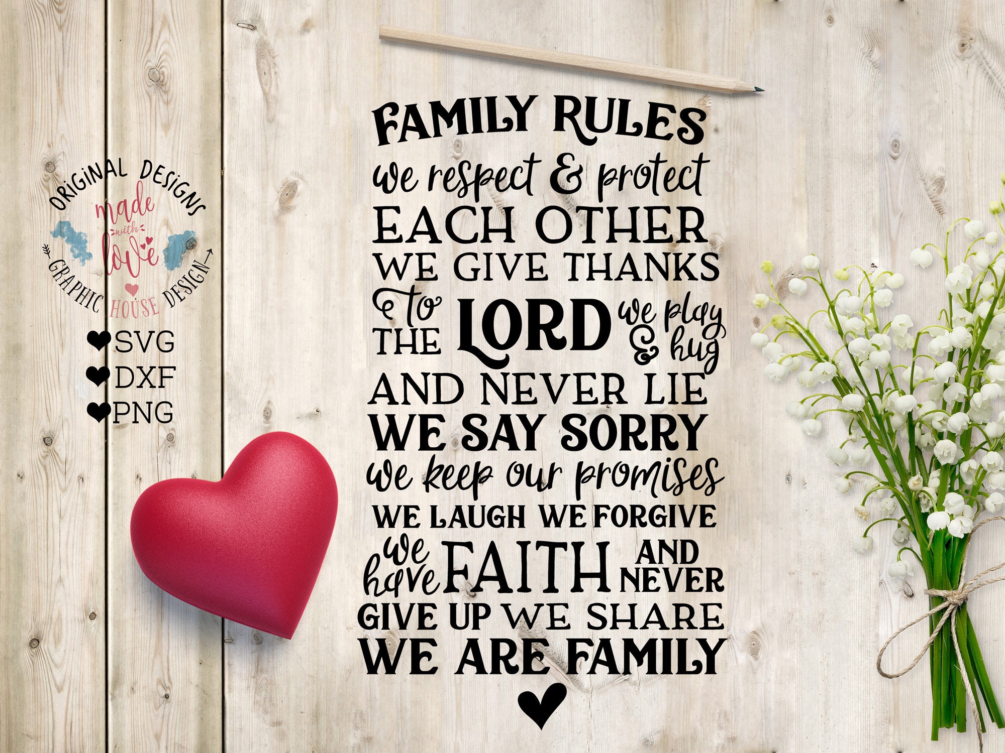 Download Family Rules Svg Family Rules Cut File In Svg Dxf Png Etsy