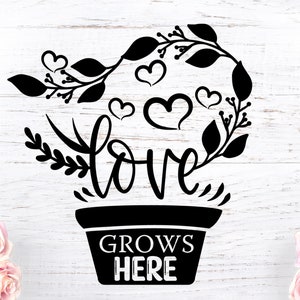 L'amore cresce qui in formato SVG, Amore in formato SVG, File di taglio d'amore, Citazioni d'amore, Primavera in formato SVG, Segno di casa in formato SVG, Famiglia in formato SVG, Famiglia amore in formato SVG, Giardino in formato SVG,