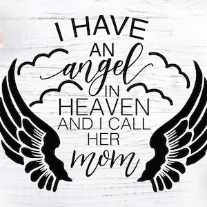 Tengo un ángel en el cielo y la llamo mamá, mamá en memoria, madre en memoria, mamá ángel, ángel, alas angulares, pérdida de mamá, pérdida de madre,