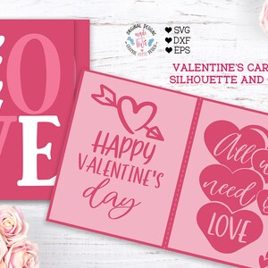 Valentine Card, Happy Valentine’s card, Cards svg, Cards for Cricut, Card for Silhouette, Happy Valentine’s Day Card, Silhouette Card