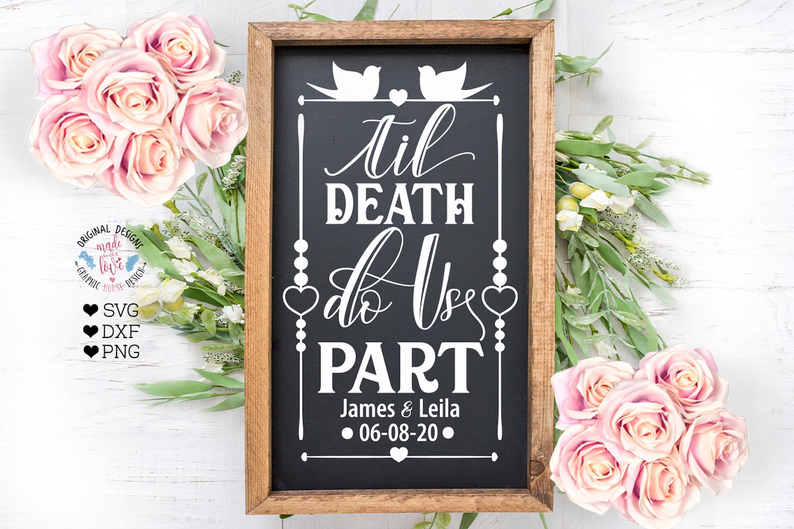 Wedding Svg Till Death Do Us Part Cut File in SVG DXF and - Etsy