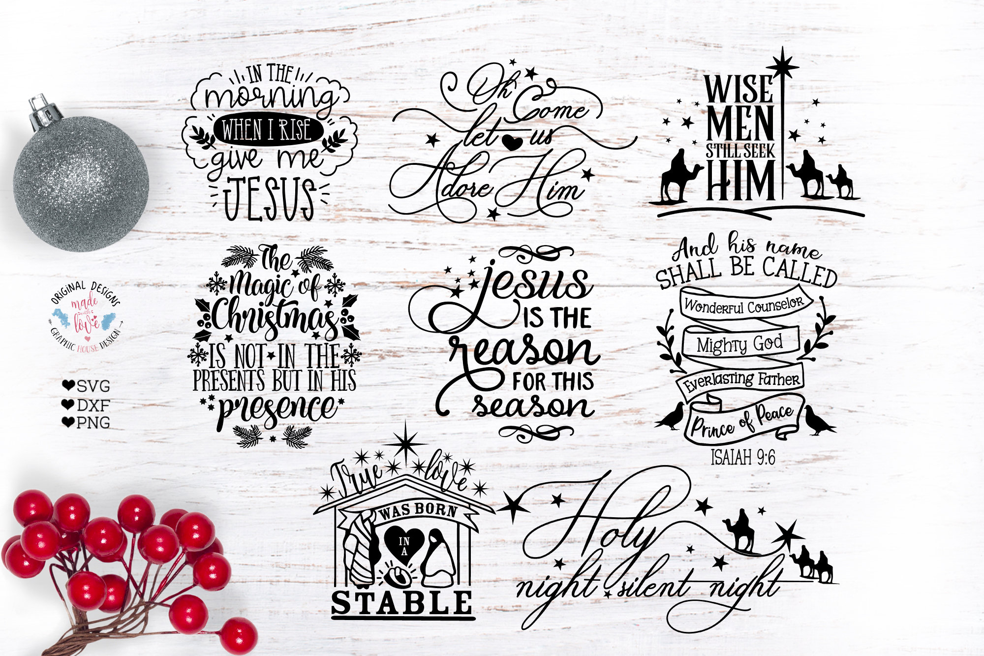 Christmas Jesus svg dxf png Christmas Faith svg Christmas  Etsy