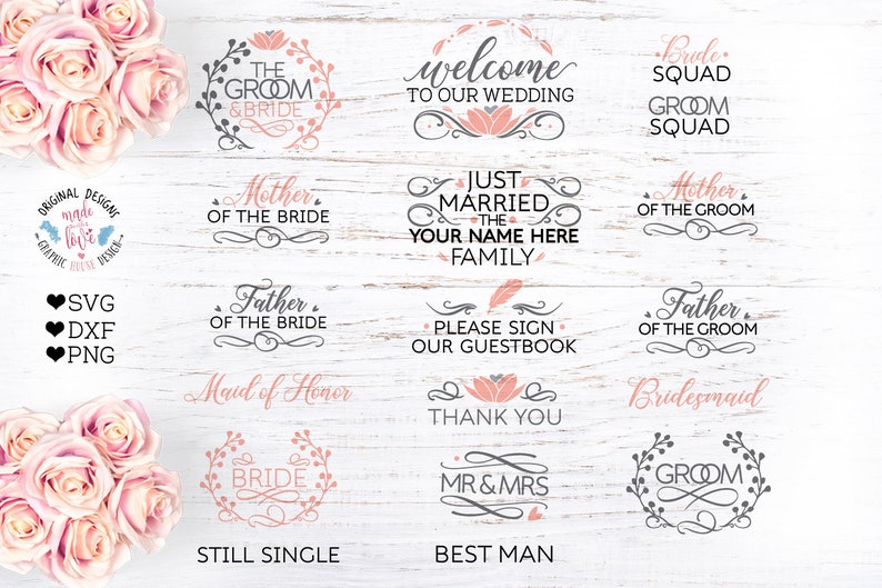 Download Art Collectibles Clip Art Guestbook Bride Squad Bride Wedding Clipart Mother Of The Bride Wedding Cut Files Wedding Printable Groom Svg Files Wedding Svg