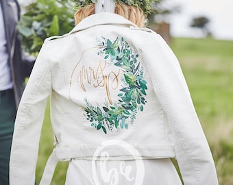 Hand painted Wedding Jacket, Customisation Service, Deposit.
