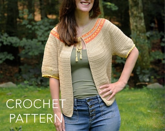 Crochet Cardigan Pattern || The In Stitches Cardigan - pdf instant digital download