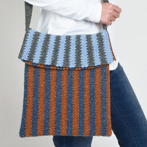 Crochet PATTERN Slouchy Jean Tote-pdf instant digital download