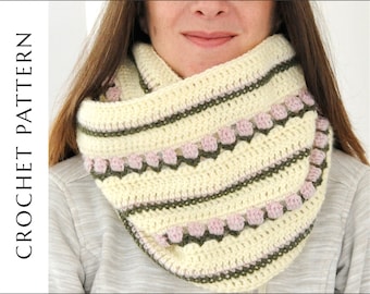 Crochet Infinity Scarf Pattern | Scarf Pattern Crochet | Crochet Cowl Pattern for Women