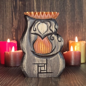 Brigid statue Imbolc Wheel of the year Goddess Cross Brigit Saint brigid