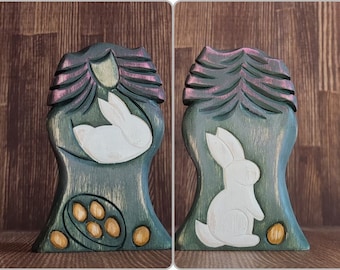 Estatua de Ostara Rueda del año Equinoccio de primavera Asatru pagano Altar de Wicca nórdica