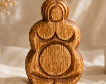 Gaia Fertility Goddess Statue – Mother Earth Figurine for Pagan Altar and Divine Feminine Decor