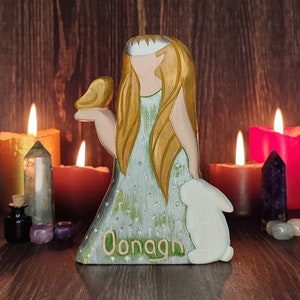 Oonagh Fairy Queen Fey goddess Faery Fantasy Statue Irish Celtic mythology Pagan decor Witchcraft supply Magick Witch stuff Art Mom gift