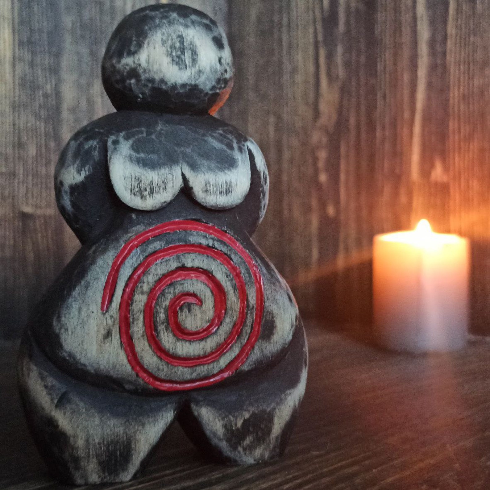 Goddess Nude Statue Spiral Yggdrasil Body Positive Art Mother - Etsy