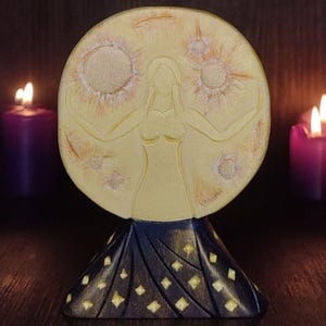 Selene goddess Moon phase Greek mythology Witchcraft supplies Star Night sky