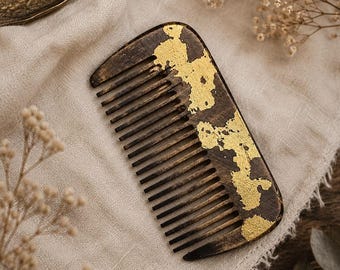 Peineta de madera para el cabello – Peineta de bolsillo de madera natural, regalo para el cabello para ella