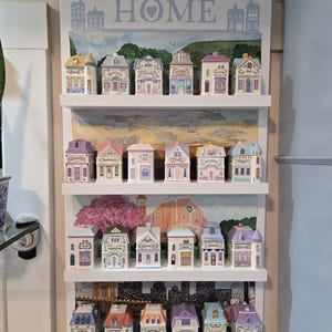Custom Watercolor background - Lenox Spice Village Wall Shelf