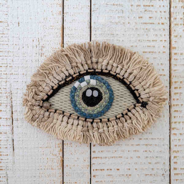 Mystic Eye Woven Wall Art - Blue